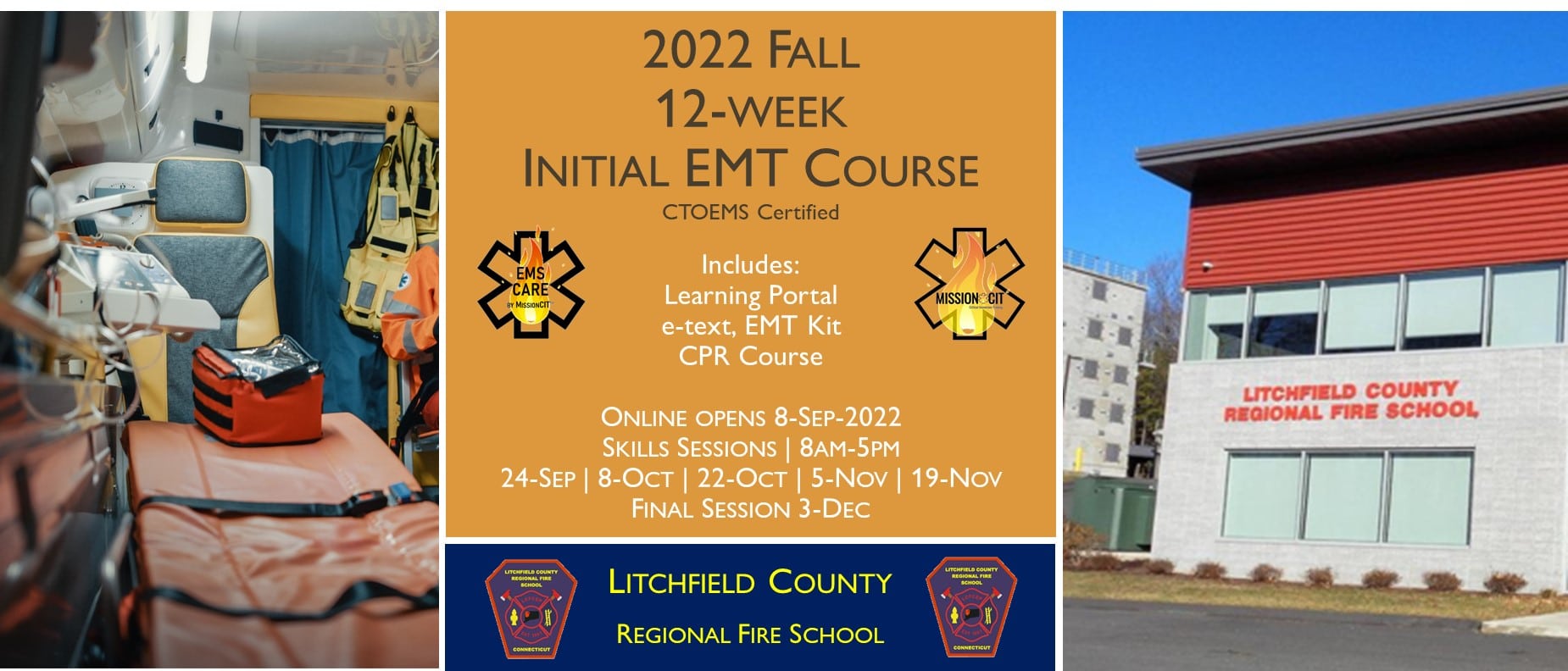 2022 Fall EMT Initial Course | LCRFS 12 Week