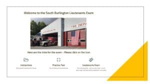 South Burlington VT Promotional firefighters test | public safety testing