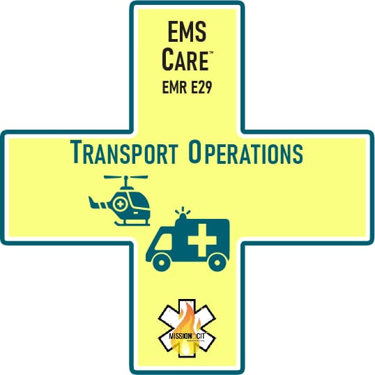EMR Initial | EMS Care Ch EMR- E29 | Operaciones de transporte